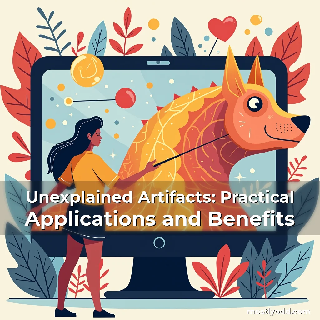 Artistic representation for Unexplained Artifacts: Practical Applications and Benefits