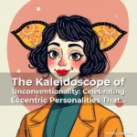 Artistic representation for The Kaleidoscope of Unconventionality: Celebrating Eccentric Personalities That Redefine Norms