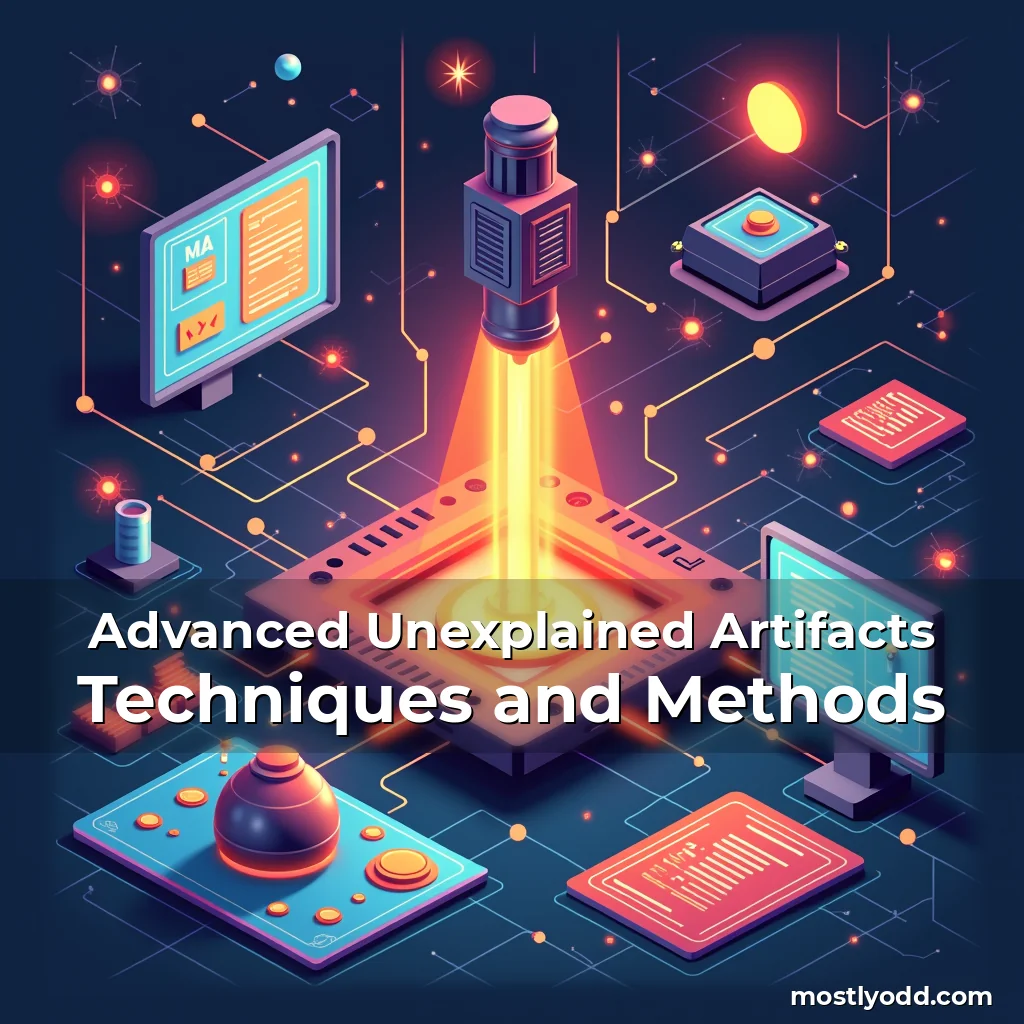 Artistic representation for Advanced Unexplained Artifacts Techniques and Methods