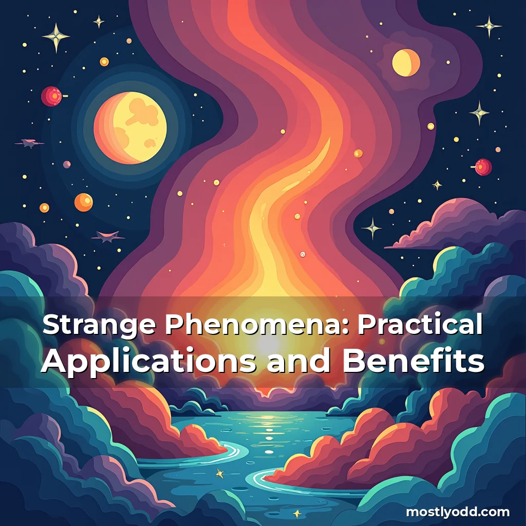 Artistic representation for Strange Phenomena: Practical Applications and Benefits